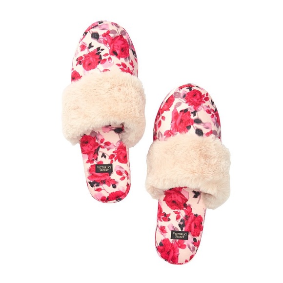 New Victoria’s Secret Signature Satin Slippers - Picture 2 of 2
